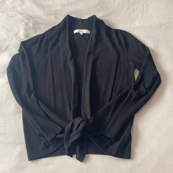 Simons Open-Front Cardigan (Black) - Picture 2 of 14